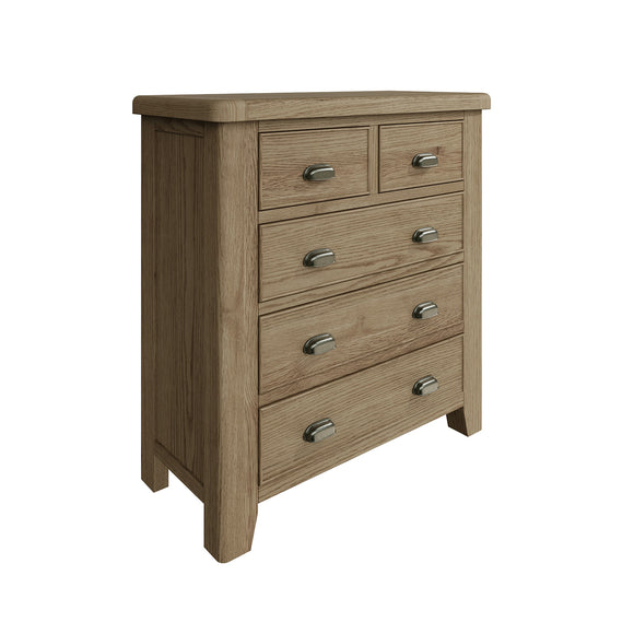 Elegant oak chest of drawers