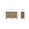 Radiant oak dresser with ample storage