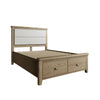 High-quality double bed frame with solid wood