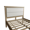 Stylish bed frame with sturdy wooden slats