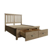 High-quality double bed frame with solid wood