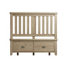 Double bed with deep storage drawers