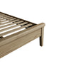 Traditional double bed with slatted elegance