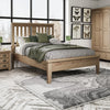Solid wood double bed for style and comfort