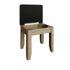 Flip-up seat vanity stool with storage