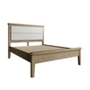 Elegant king bed frame with solid wood