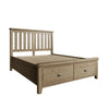 Classic wooden headboard king size bed