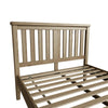 Traditional king bedframe with even spacing slats