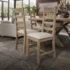 Comfortable wool seat dining chair