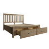 Super king bed with sturdy wooden slats