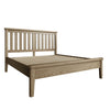 Traditional slatted headboard bed