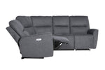 Grey Corner Sofa with Pocket Spring and Modern Design
