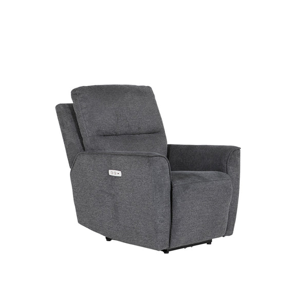 Harlington Recliner Chair Charcoal - Modern Fabric Recliner.