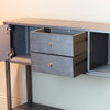Console table with storage and drawers Harman 2 Door 2 Drawer Console Table