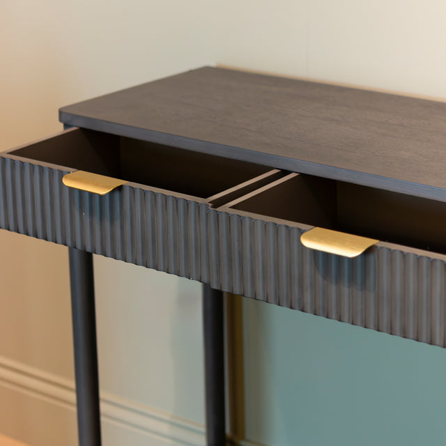 Harman Console Table – Wooden Console Table with 3 Drawers