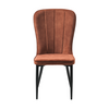 Contemporary dining chair in velvet