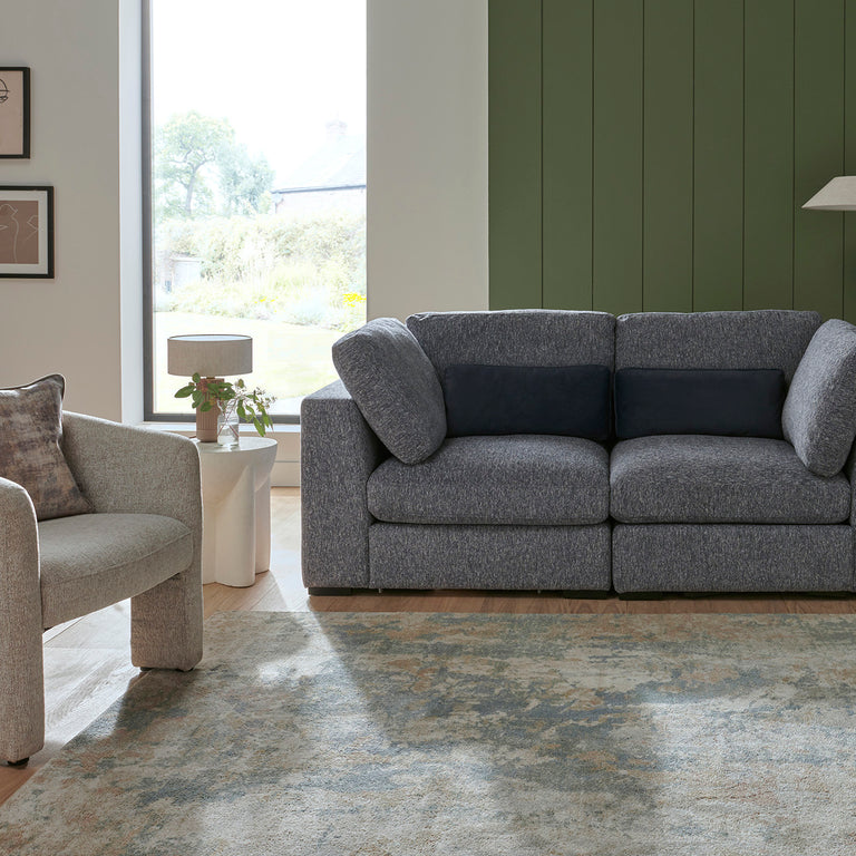 Humphrey 2 Seater Sofa Blue