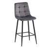 Elegant bar stools – Isabella Counter Stool Grey Set of Two
