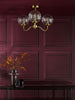Jocelyn 3 Light Semi-Flush Natural Brass life style picture