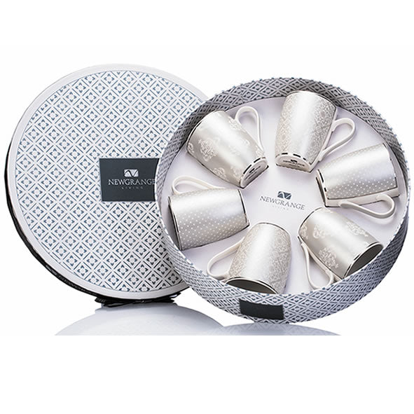 Newgrange Karla Bone China Mug Gift Set 6 (Silver)