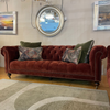 Elegant Kensington 3 seater sofa with scroll arm design