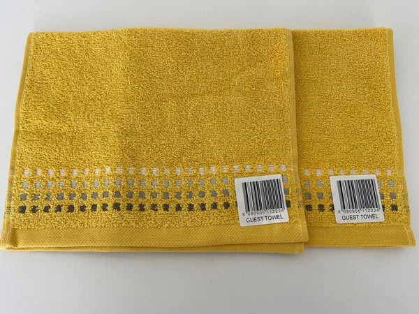 New Kensington Guest Towel Grey Mustard