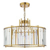 Luxuries Kiran Pendant Natural Brass and Crystal to elevate your home