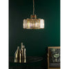 Stylish Ceiling lighting Kiran Pendant Natural Brass and Crystal