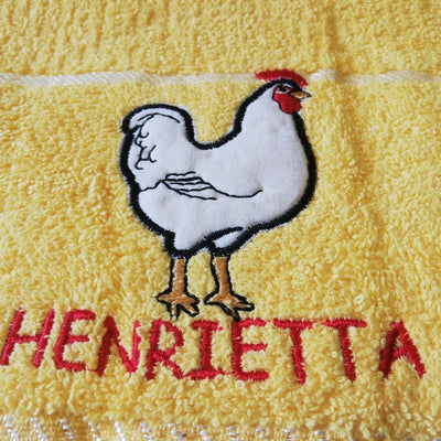Kitchen Towels Henrietta Hen Yellow