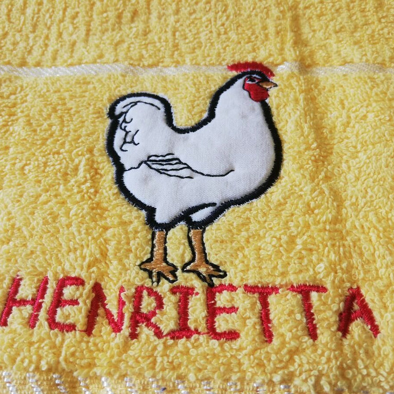 Kitchen Towels Henrietta Hen Yellow