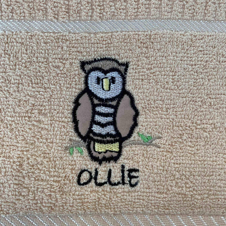 Kitchen Towels Ollie Owl Beige