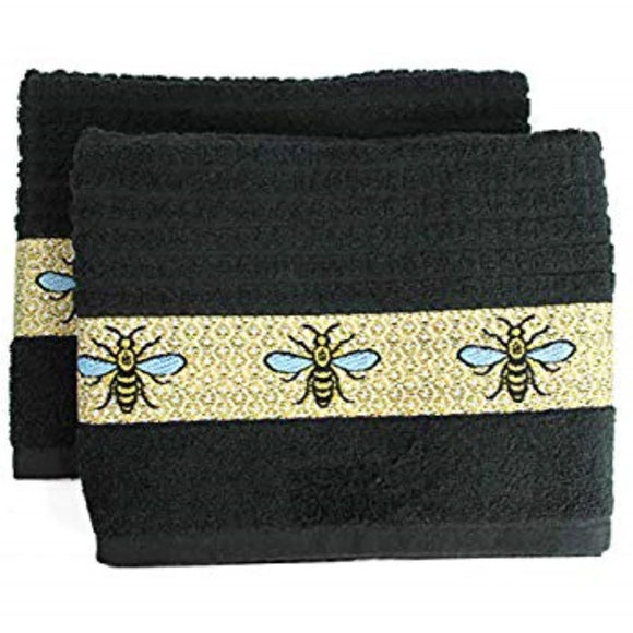 Kitchen Towels Worker Bee Black/Yellow