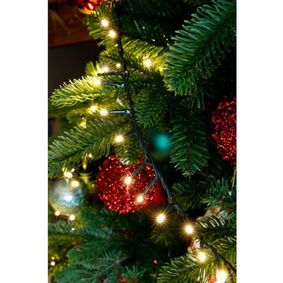 LED Compact Lights Gb 8 Function Twinkle Effect Green/Warm White