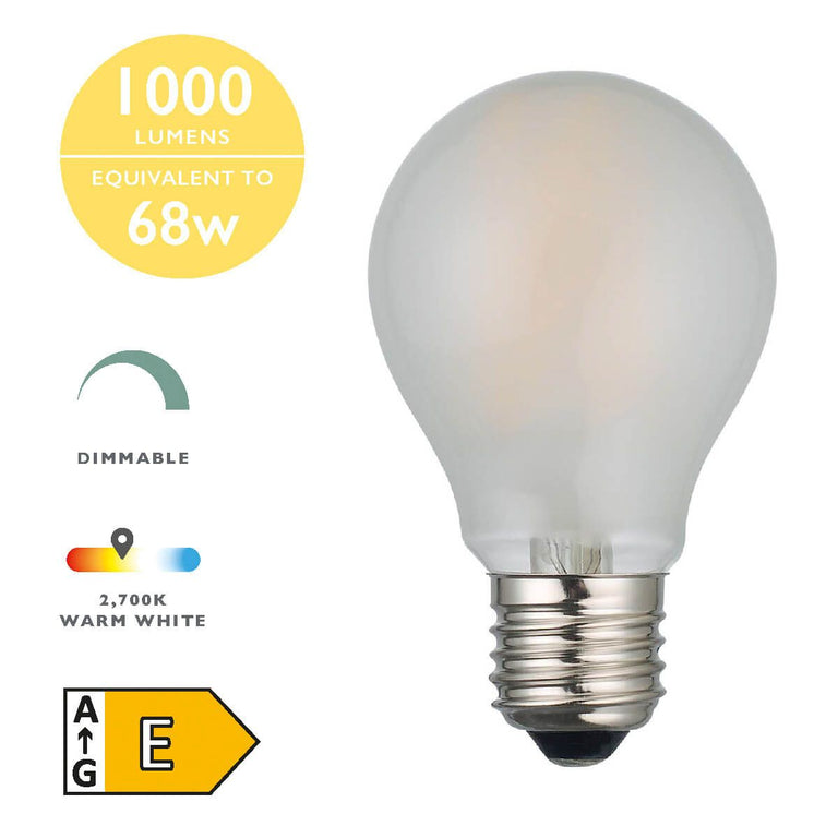 LED Light Bulb (Lamp) ES/E27 8W 1000LM Frosted