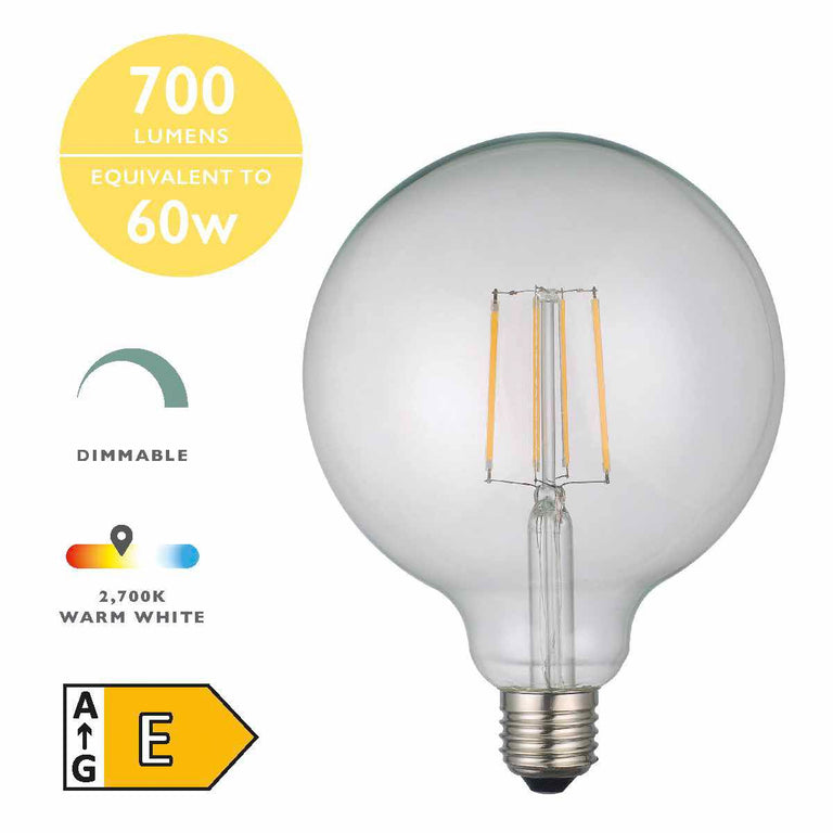 LED Large Globe Light Bulb (Lamp) ES/E27 6W 700LM