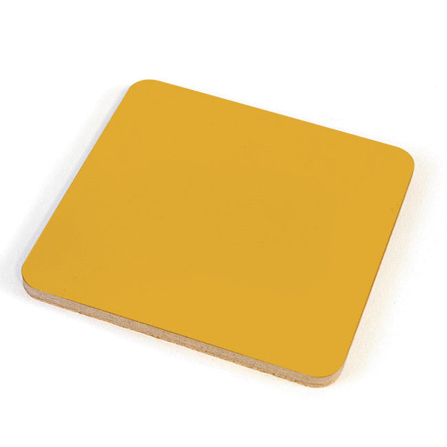 Leaf & Loom Ochre Plywood Coasters Set of 4