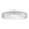 Energy-efficient LED Leena Flush Light with ribbed glass