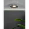 Stylish Leena Flush Satin Black LED light for modern interiors