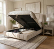Limerick Storage 4 ft 6 Double Bed Beige with a huge storage space for edding and other staff