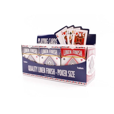 Linen Poker Size Playing Card