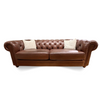 3 seater sofa Livingstone Coco with elegant Victorian design and hand-tied buttoning
