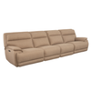 Louise 4 Seater Sofa Electric Recliner Taupe large sofa with electric reclining funcion