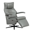 Luca Recliner Chair Steel - Experience comfort in this elegant electric recliner chair.