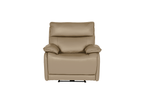 Elegant Lugo 1 Seater Electric Recliner in Latte for modern living rooms