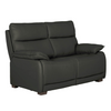Lugo 2 Seater Sofa Dark Grey leather couch
