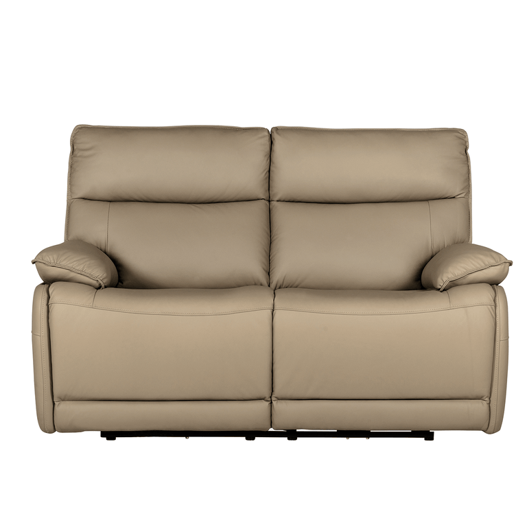 Lugo 2 Seater Sofa Electric Recliner Latte