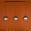 Lycia 3 Light Bar Pendant Matt Black life style picture