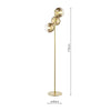 Satin gold floor lamp perfect for elegant lighting solutions