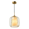 Majella Pendant Aged Brass and Champagne Glass ceiling light fixture