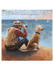 Wall art with Man With His Dog Wall Art design
